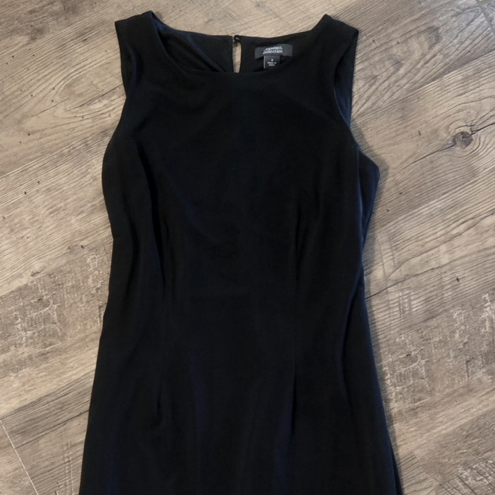 Black Dress with Ruffle Detail